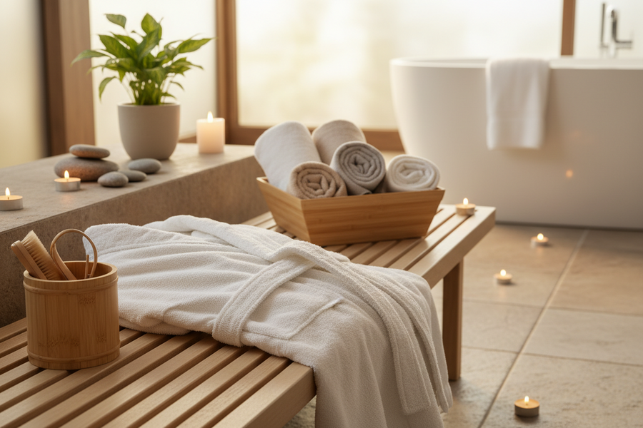 Choosing the Best Bathrobes and Spa Textiles for the Ultimate Home Spa Experience