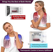 Kozi Décolleté Neck Wrap, Warm & Cold Herbal Neck Wrap for Muscle Pain