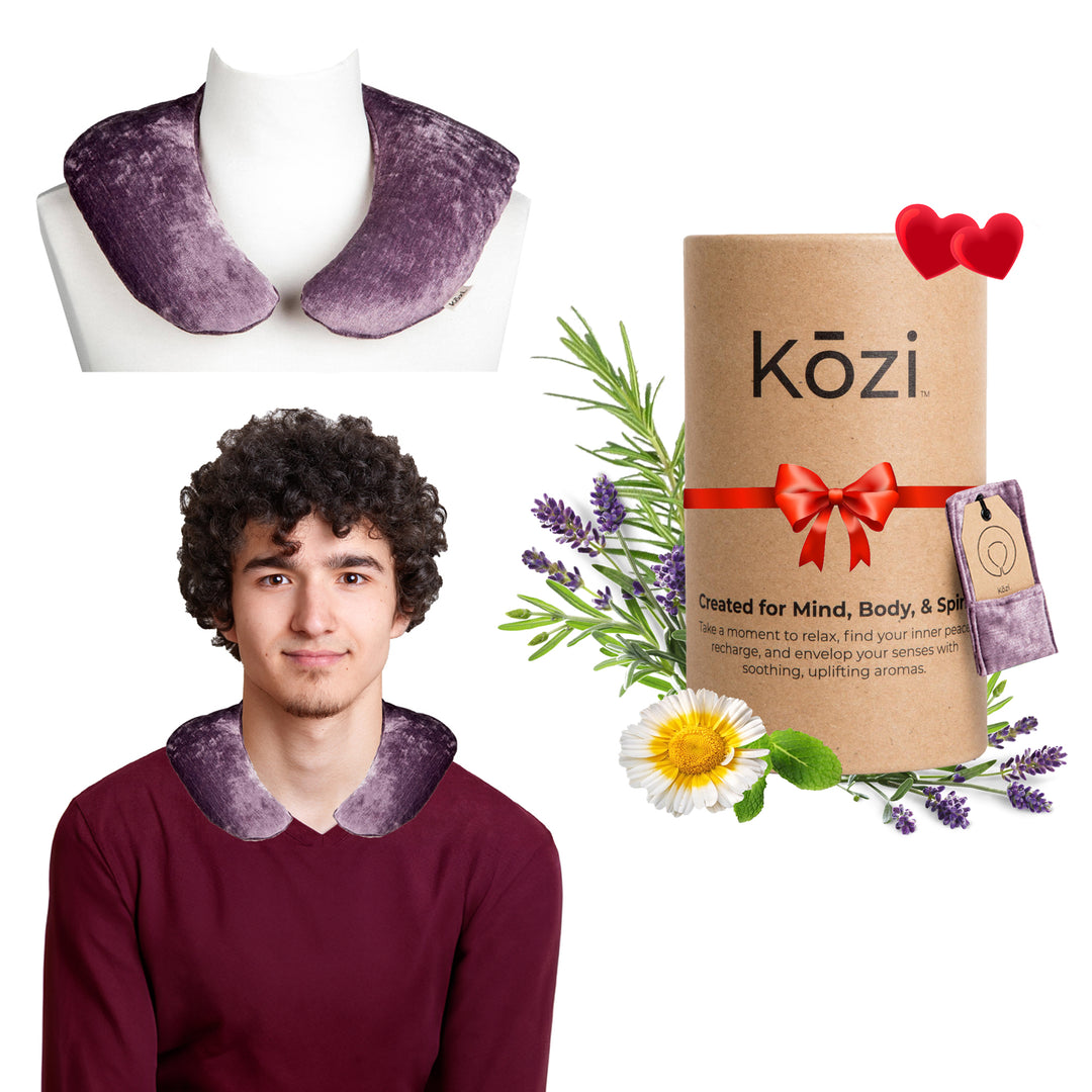 Kozi Soothing Neck Wrap - Microwave Heat Pad/ Cooling Neck Wrap: