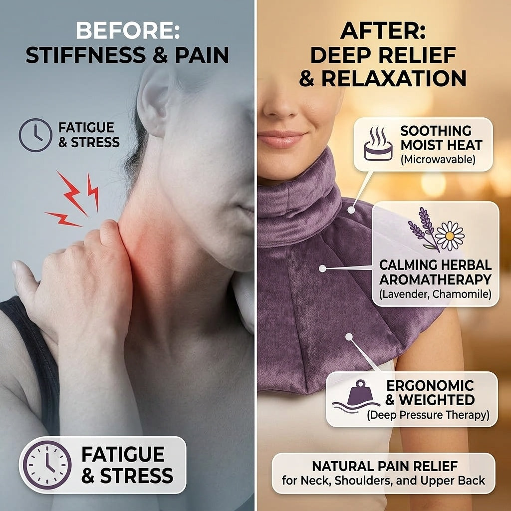 Kozi Shoulder Wraps  Warm & Cooling Herbal Comforting for Muscle Pain and Tension Relief (Copy)