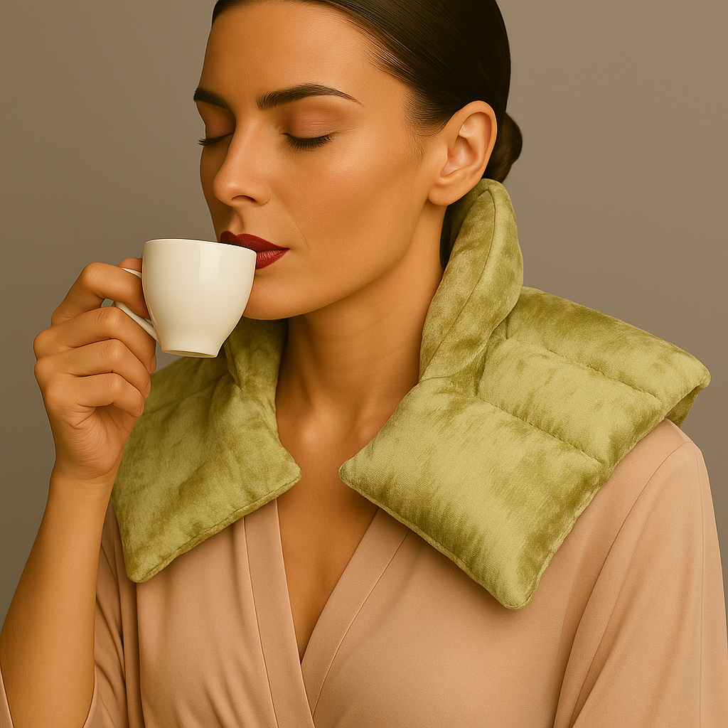 Kozi Shoulder Wraps  Warm & Cooling Herbal Comforting for Muscle Pain and Tension Relief