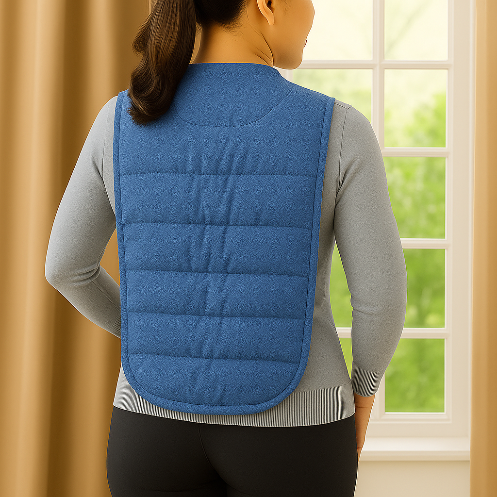 Kozi Revitalizing Back Wrap for Back Pain Relief, Microwavable Heating Wrap