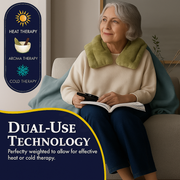 Kozi Shoulder Wraps  Warm & Cooling Herbal Comforting for Muscle Pain and Tension Relief