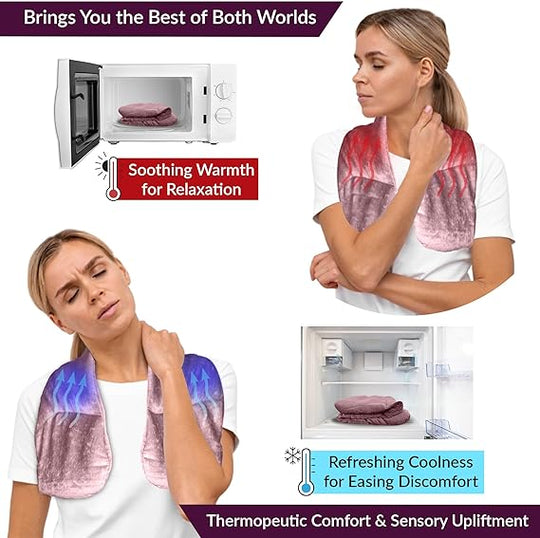 Comfortable winter scarf designed for neck pain and relaxation